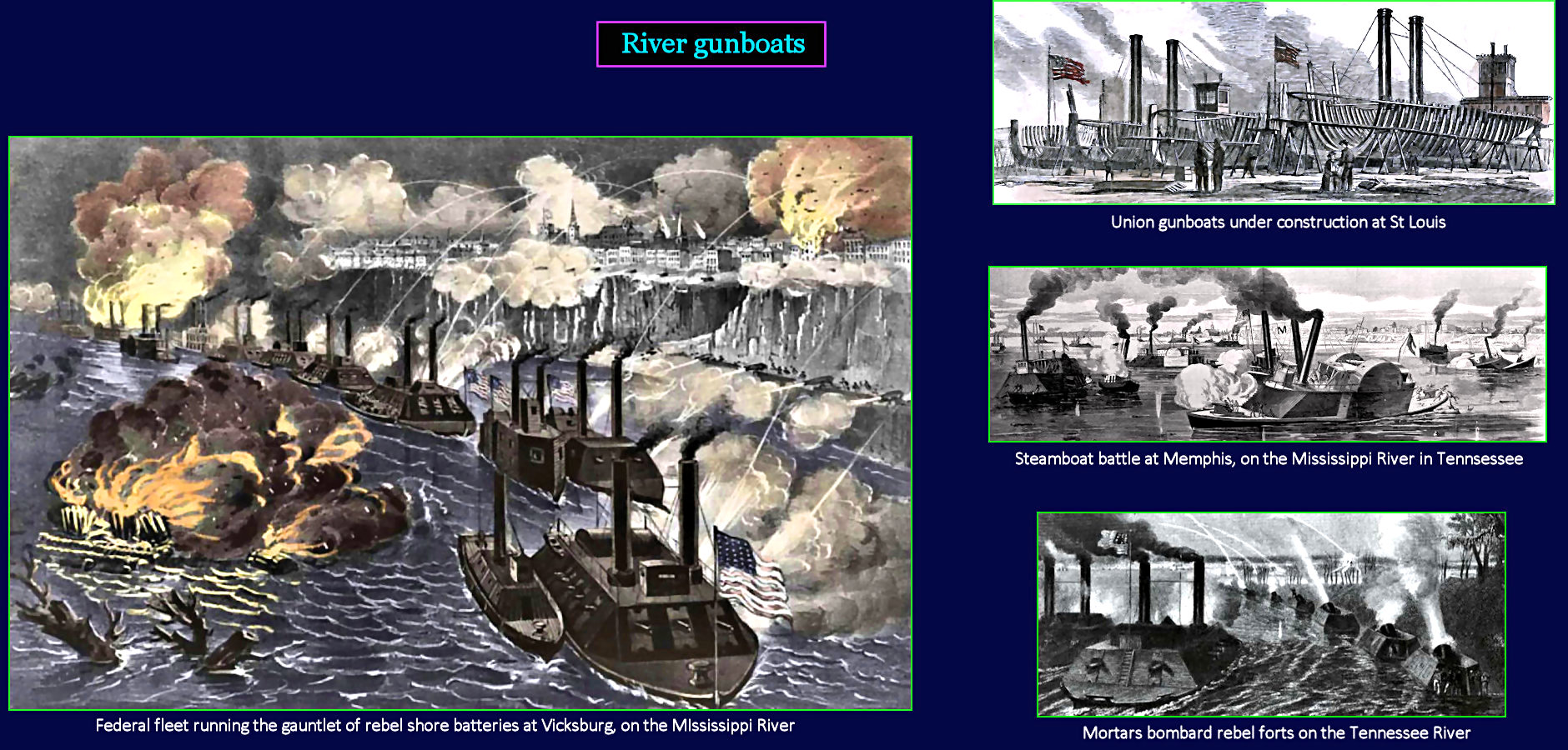 Civil War gunboats